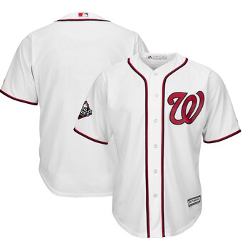 Men's Washington Nationals Majestic White 2019 World Series Bound Cool Base Stitched MLB Jersey