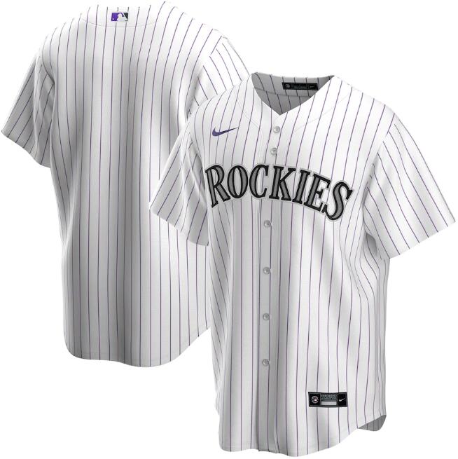 Men's Colorado Rockies White Cool Base Stitched MLB Jersey