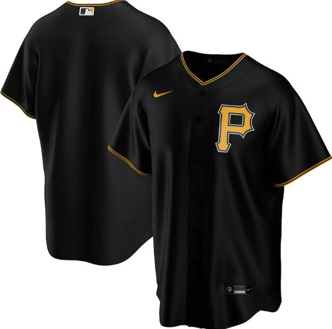 Men's Pittsburgh Pirates Black Cool Base Stitched MLB Jersey