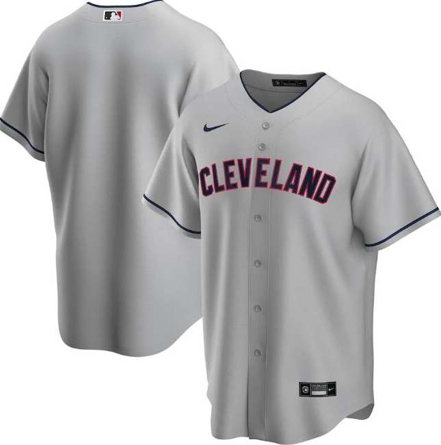 Men's Cleveland Indians Grey Cool Base Stitched MLB Jersey