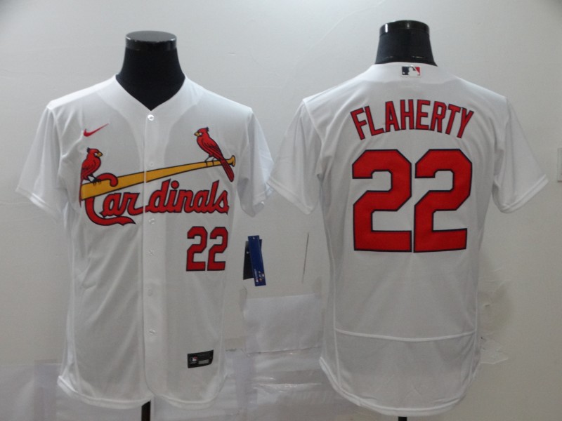 Men's St. Louis Cardinals #22 Jack Flaherty White Flex Base Stitched MLB Jersey