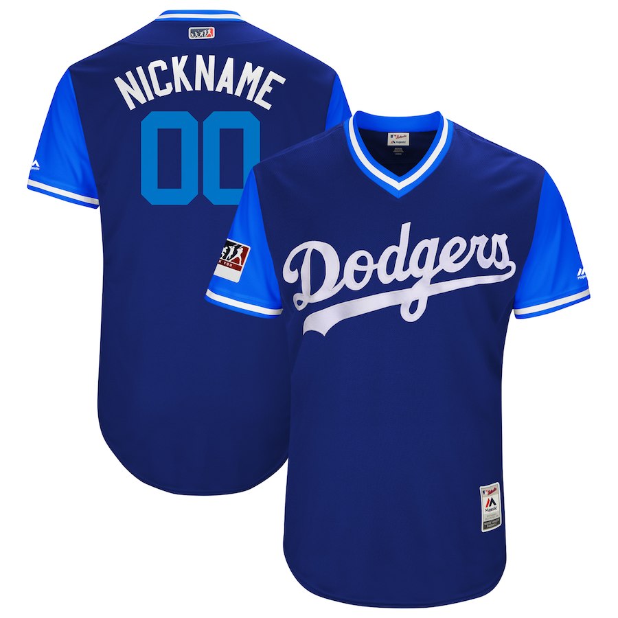 Men's Los Angeles Dodgers Majestic Royal/Light 2018 Players' Weekend Pick-A Player Roster Jersey