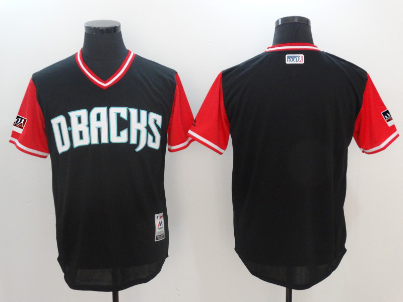 Men's Arizona Diamondbacks Majestic Black/Red 2018 Players' Weekend Authentic Team Stitched MLB Jersey - Click Image to Close