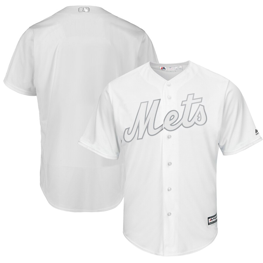 Men's New York Mets Majestic White 2019 Players' Weekend Team Stitched MLB Jersey