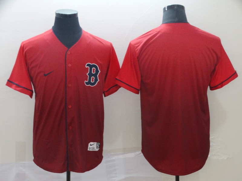 Men's Boston Red Sox Red Fade Stitched MLB Jersey