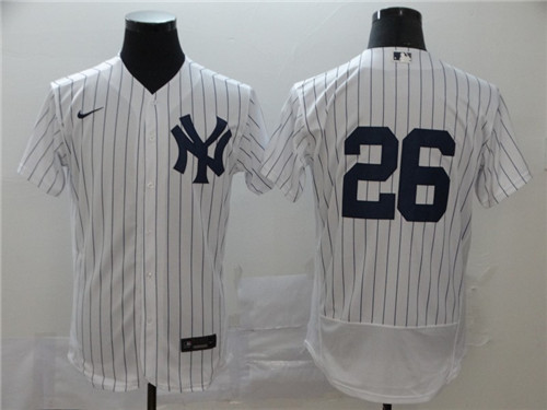 Men's New York Yankees #26 DJ LeMahieu White Flex Base Stitched MLB Jersey