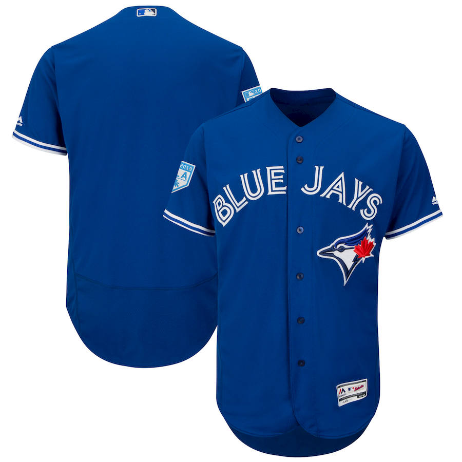 Men's Toronto Blue Jays Majestic Royal 2019 Spring Training Flex Base Stitched MLB Jersey