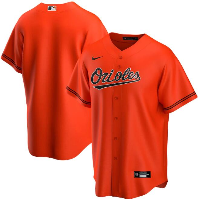 Men's Baltimore Orioles Orange Cool Base Stitched MLB Jersey