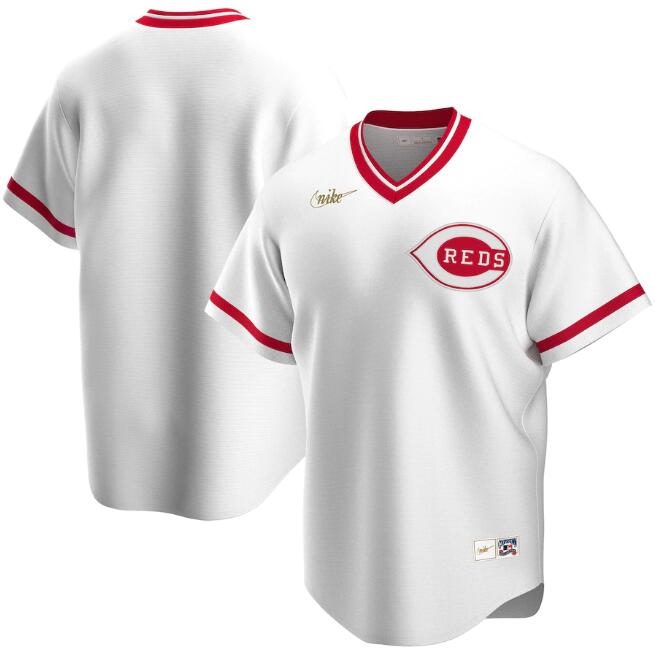 Men's Cincinnati Reds White Cool Base Stitched MLB Jersey