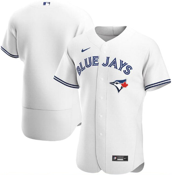 Men's Toronto Blue Jays White Blank Flex Base Stitched MLB Jersey