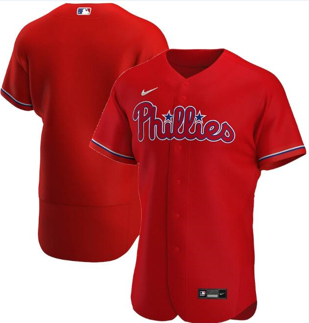 Men's Philadelphia Phillies Red Flex Base Stitched MLB Jersey