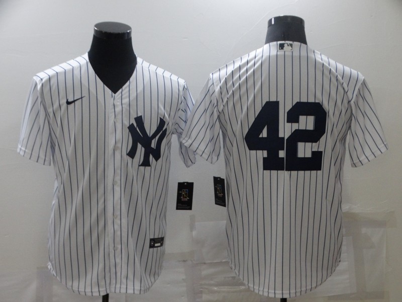 Men's New York Yankees #42 Mariano Rivera White Cool Base Stitched Baseball Jersey