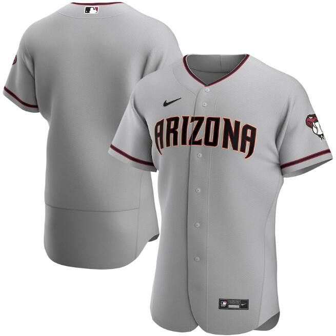 Men's Arizona Diamondbacks Blank 2020 Grey Flex Base Stitched MLB Jersey