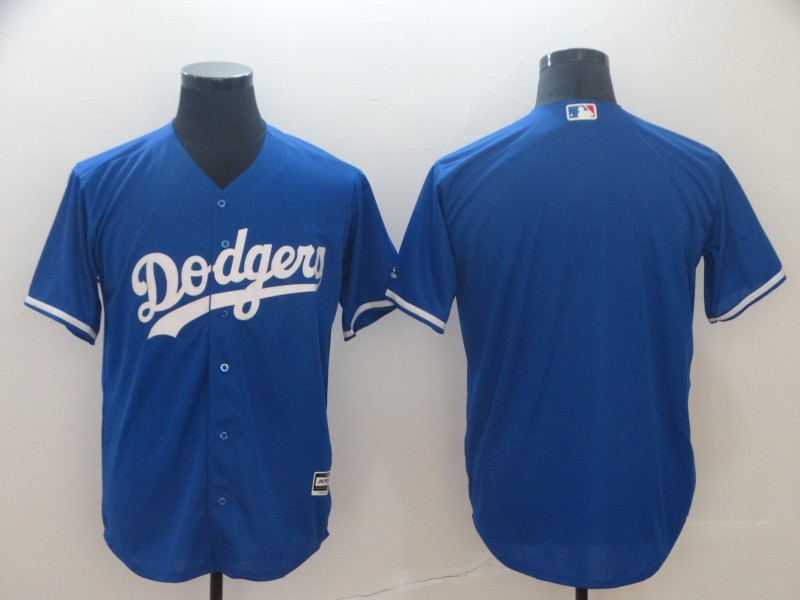 Men's Los Angeles Dodgers Majestic Royal Blank Cool Base Stitched MLB Jersey