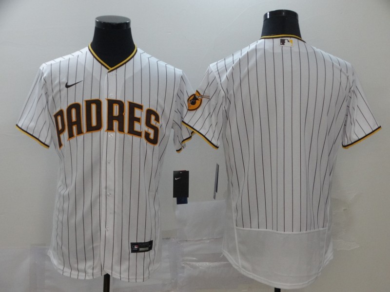 Men's San Diego Padres Blank White Flex Base Stitched MLB Jersey