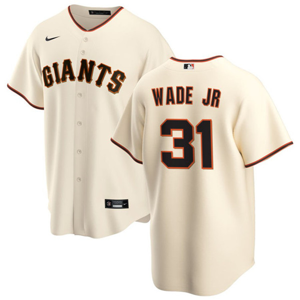 Men's San Francisco Giants #31 LaMonte Wade Jr. Cream Cool Base Stitched Jersey