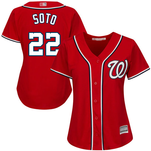 Washington Nationals #22 Juan Soto Red Stitched MLB Jersey(Run Small) - Click Image to Close