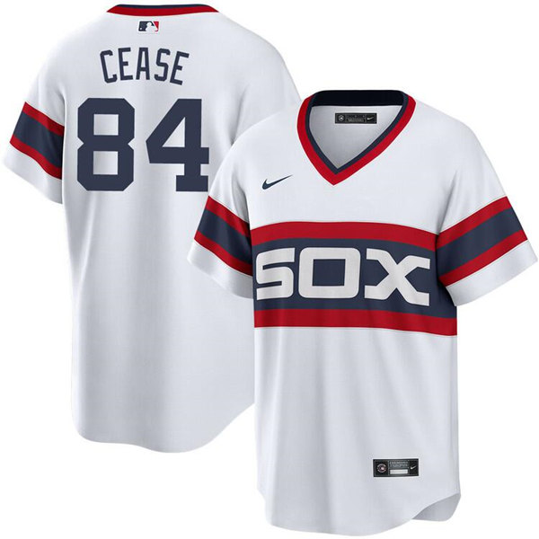 Men's Chicago White Sox #84 Dylan Cease White Stitched Jersey