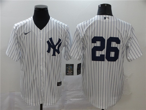 Men's New York Yankees #26 DJ LeMahieu White Cool Base Stitched MLB Jersey