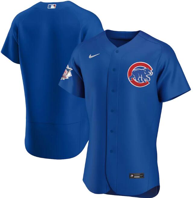 Men's Chicago Cubs Blue Flex Base Stitched MLB Jersey