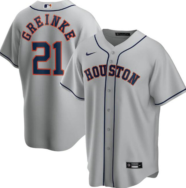 Men's Houston Astros Grey #2 Alex Bregman Flex Base Stitched MLB Jersey