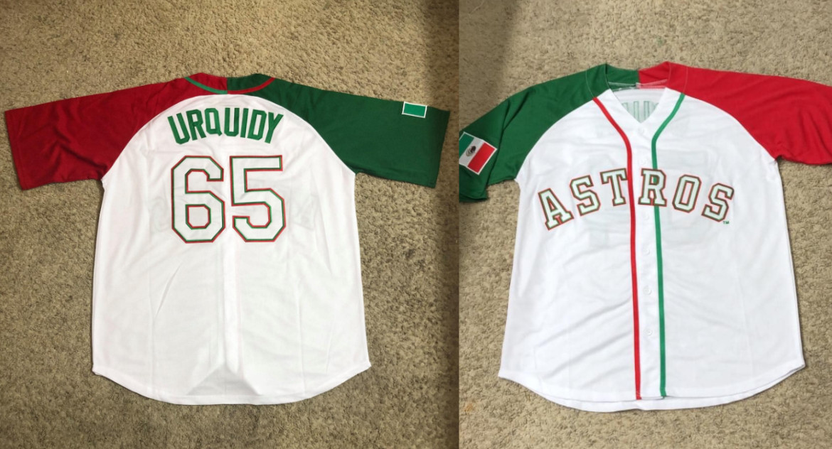 Astros #65 Jose Urquidy Mexican Heritage Culture Night Stitched MLB Jersey - Click Image to Close