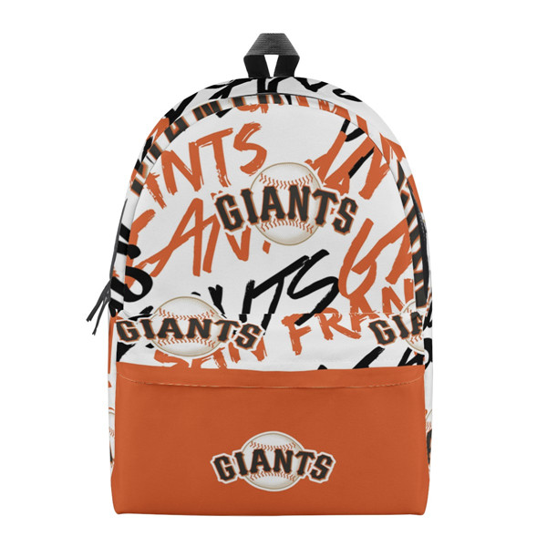 San Francisco Giants All Over Print Cotton Backpack 001 - Click Image to Close