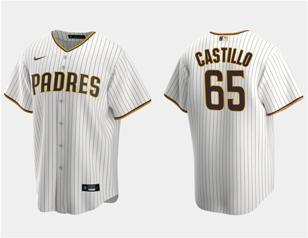 Men's San Diego Padres #65 Jos?? Castillo White Cool Base Stitched Jersey