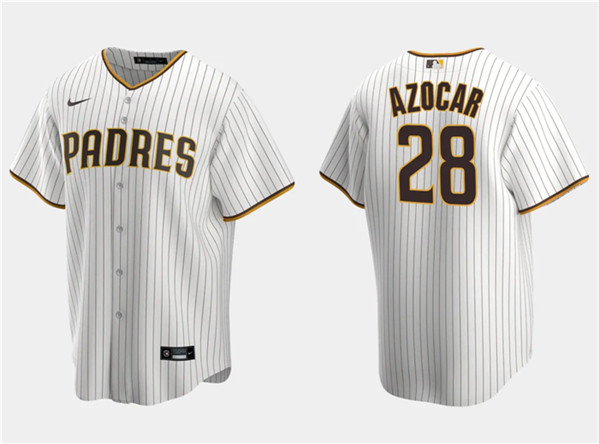 Men's San Diego Padres #28 Jos?? Azocar White Cool Base Stitched Jersey