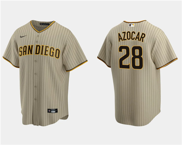 Men's San Diego Padres #28 Jos?? Azocar Tan Cool Base Stitched Jersey