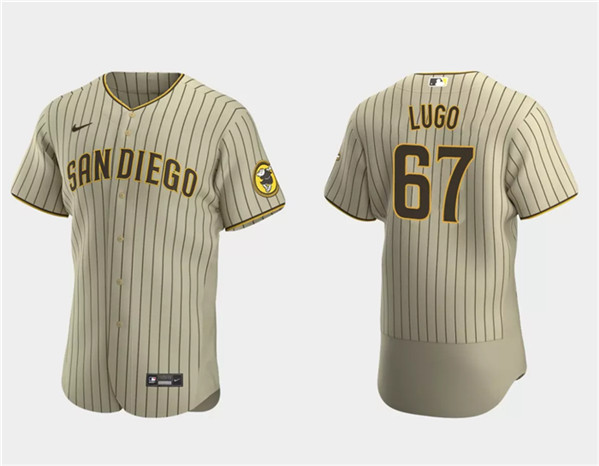 Men's San Diego Padres #67 Seth Lugo Tan Flex Base Stitched Baseball Jersey