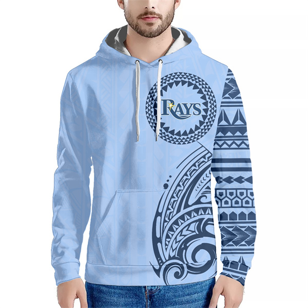 Men's Tampa Bay Rays Light Blue Hoodie - Click Image to Close