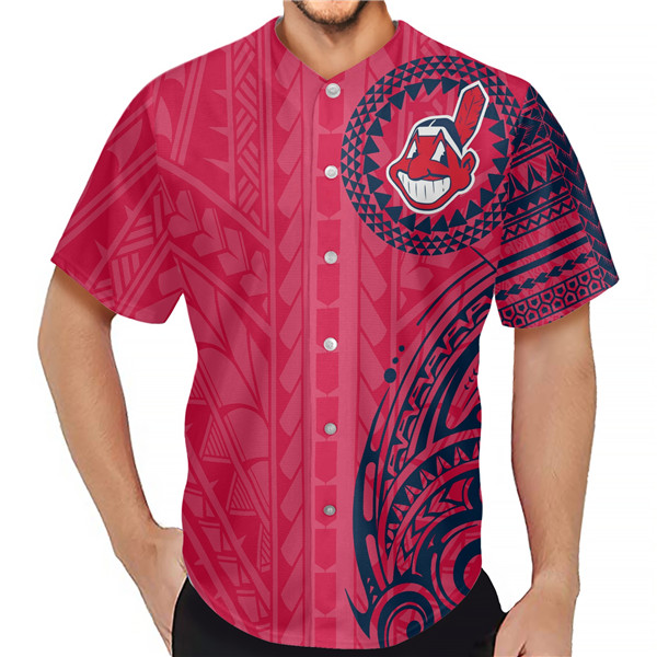 Men's Cleveland Indians Red Baseball Jersey