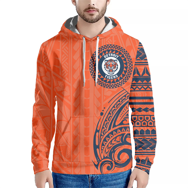 Men's Detroit Tigers Orange Hoodie