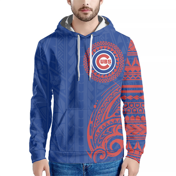 Men's Chicago Cubs Blue Hoodie