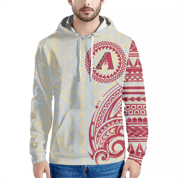 Men's Arizona Diamondbacks White Hoodie - Click Image to Close