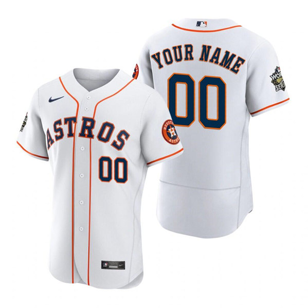 Men's Houston Astros White 2022 World Series Flex Base Stitched Jersey