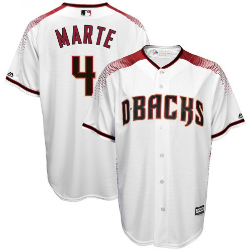 Men's Arizona Diamondbacks #4 Ketel Marte MLB Cool Base White Jersey