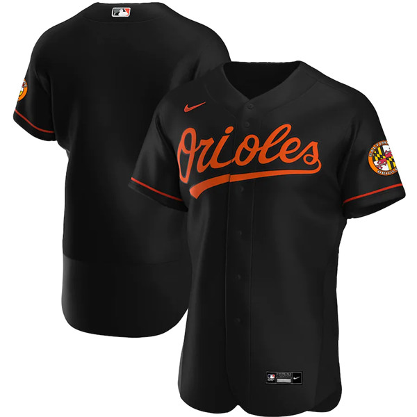 Men's Baltimore Orioles Blank Black Flex Base Stitched MLB Jersey