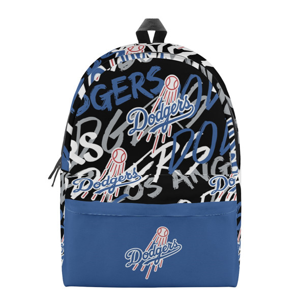 Los Angeles Dodgers All Over Print Cotton Backpack 001