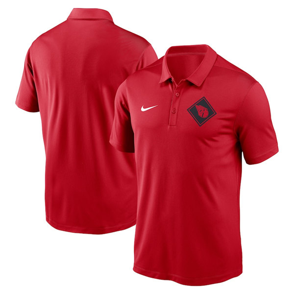 Men's Cleveland Guardians Red Team Logo Polo T-Shirt