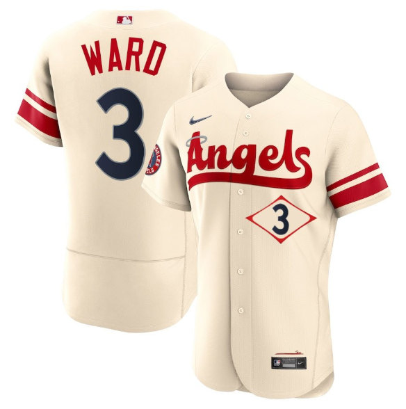 Men's Los Angeles Angels #3 Taylor Ward 2022 Cream City Connect Flex Base Stitched Jersey - Click Image to Close