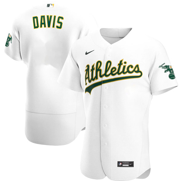 Men's Oakland Athletics Blank White Flex Base Stitched Jersey