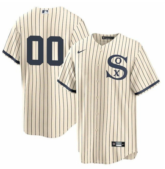 Men's Chicago White Sox ACTIVE PLAYER Custom 2021 Cream/Navy Field of Dreams Cool Base Jersey