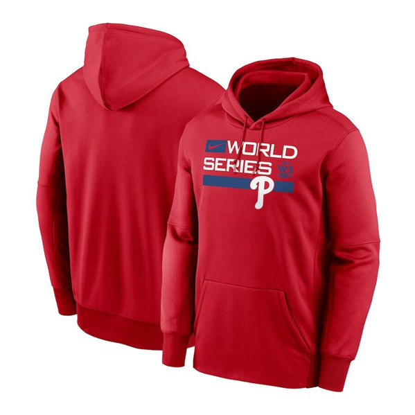 Men's Philadelphia Phillies Red 2022 World Series Pullover Hoodie