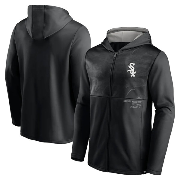 Men's Chicago White Sox Black Jackets - Click Image to Close