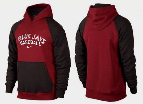 Toronto Blue Jays Pullover Hoodie Burgundy Red & Black