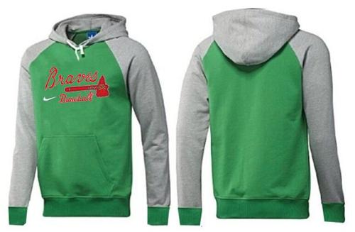 Atlanta Braves Pullover Hoodie Green & Grey