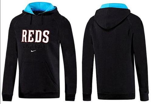 Cincinnati Reds Pullover Hoodie Black & Blue