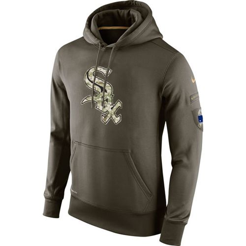 Men's Chicago White Sox Nike Olive Salute To Service KO Performance Hoodie